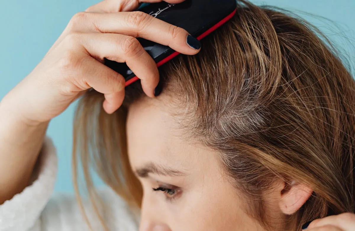 brosse à cheveux propres